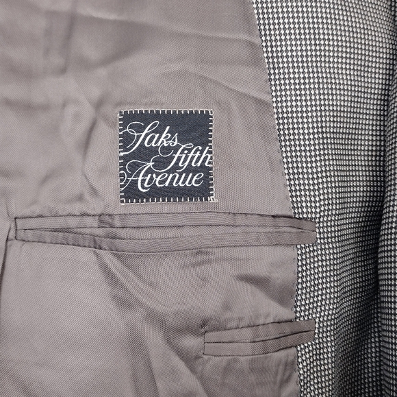 Canali Saks Fifth Avenue Silk Wool Blazer - Picture 14 of 16